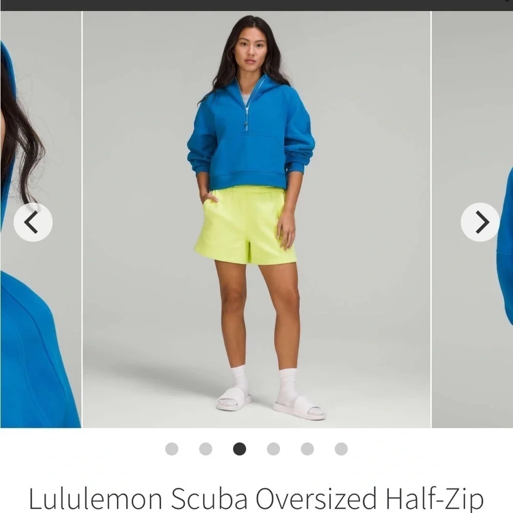 LULULEMON HALF ZIP SCUBA OVERSIZE M/L POOLSIDE